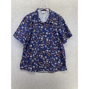 BDA Southwest Airlines Men's Button Front Shirt SD Padres Shirt Short Sleeve MLB